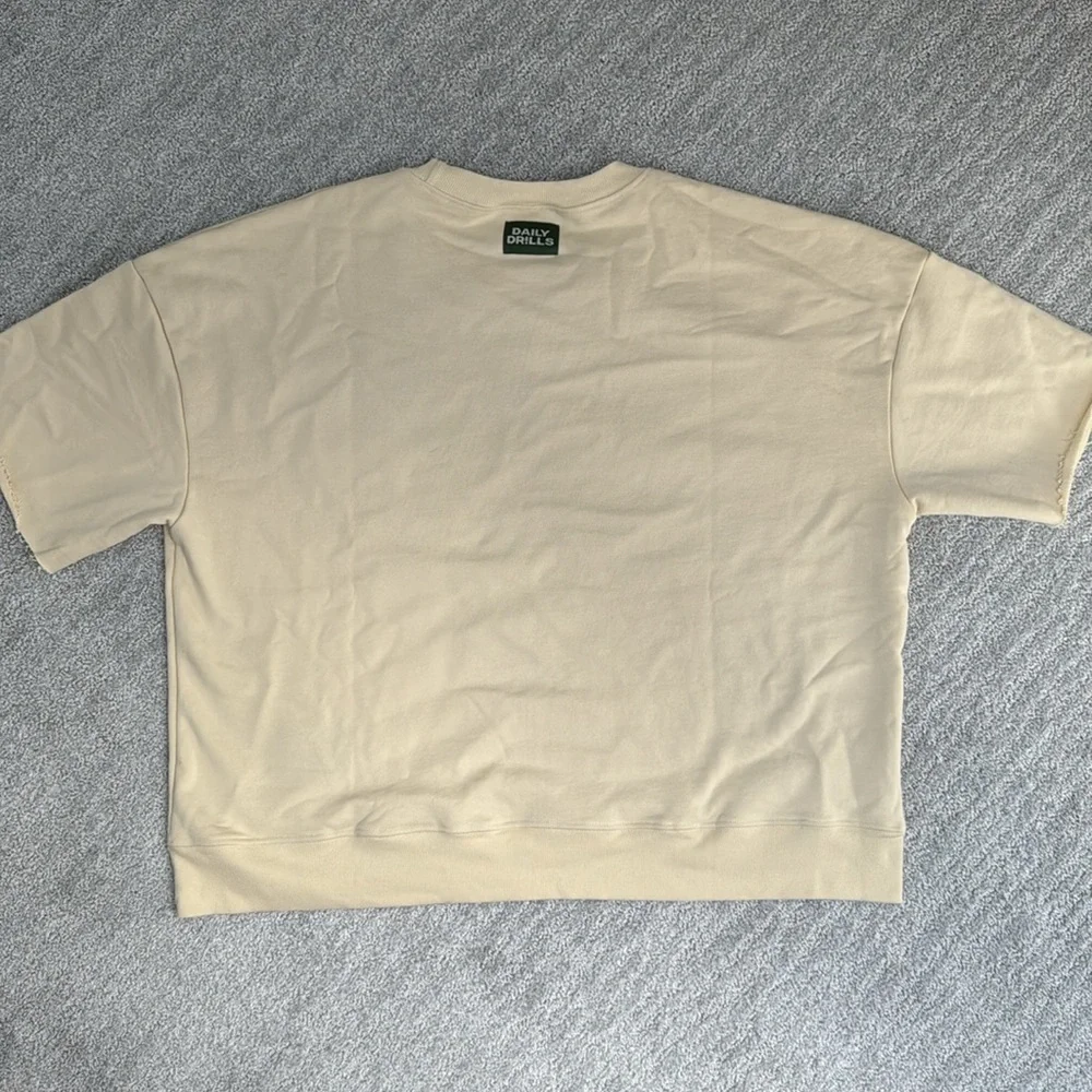 Daily Drills Cropped Sleeve Crew - Sand - Picture 4 of 7